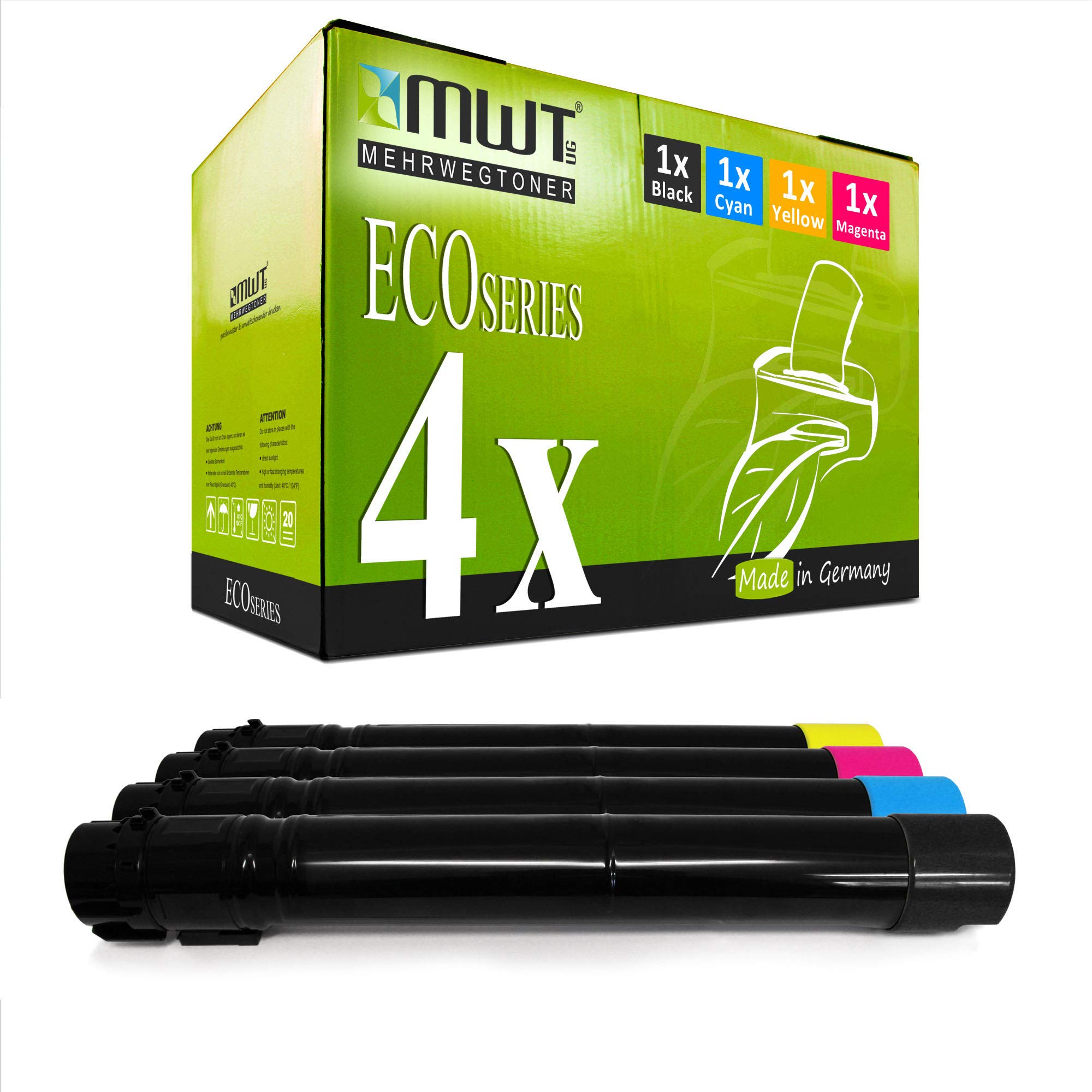 4-Pack Compatible Toner Cartridge for Xerox WorkCentre 7120 7125 7220 7225 ST - High-Yield Replacement for Office Printing & Copying Needs