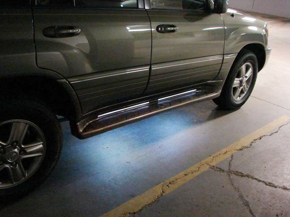02+ Lexus GX Full LED Under Car Running Board Courtesy Light Conversion Kit - Waterproof, Easy Installation for Off-Road & Night Driving Safety