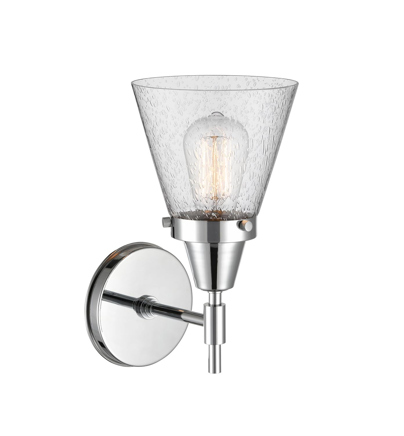 Innovations 447-1W-PC-G64-LED Chrome Finish Transitional LED Wall Sconce Light Fixture - Perfect for Bedroom, Hallway, and Living Room Lighting Decor