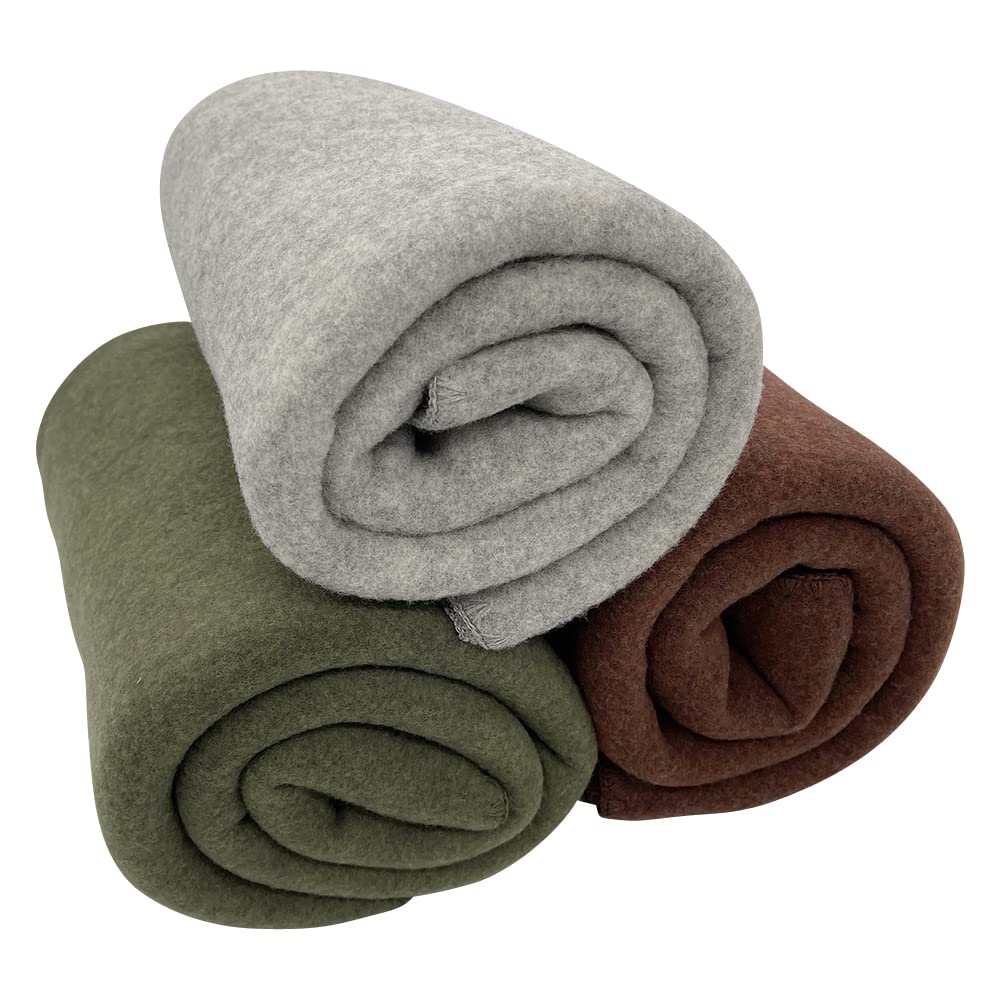 Organic Merino Wool Baby Receiving Blanket - Soft Thermal Throw for Kids, 31x40 Inches, Green Reed - Perfect for Nursery, Swaddling & Winter Comfort