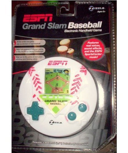 ESPN Grand Slam Baseball Handheld Electronic Game - Portable Sports Arcade for Kids & Adults - Perfect for Travel, Parties & Indoor Fun