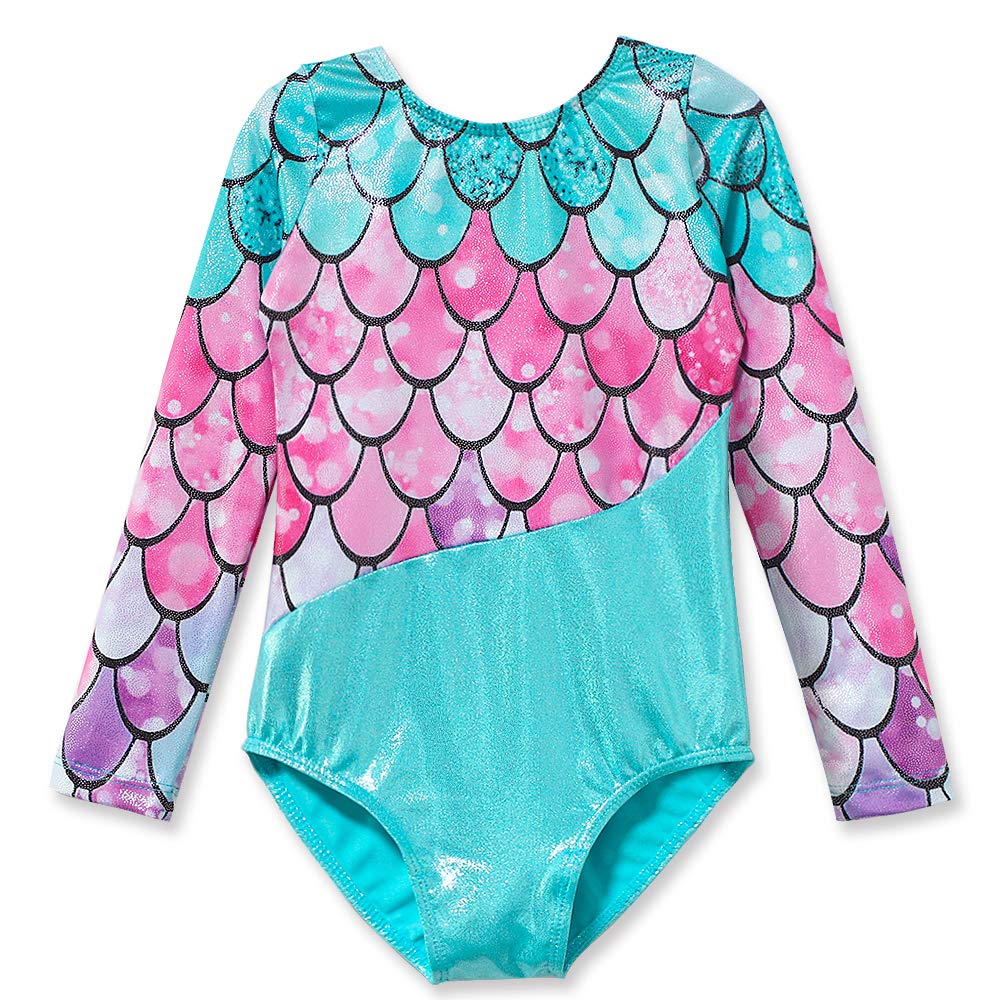 DAXIANG Girls Long Sleeve Gymnastics Leotard - Dance Unitard & Biketard for Ballet, Gymnastics & Performance - Perfect for Training, Recitals & Competitions