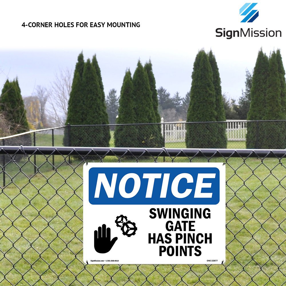 OSHA Security Sign - No Guns Knives Weapons | Durable Plastic Sign for Business & Warehouse Safety | Made in USA