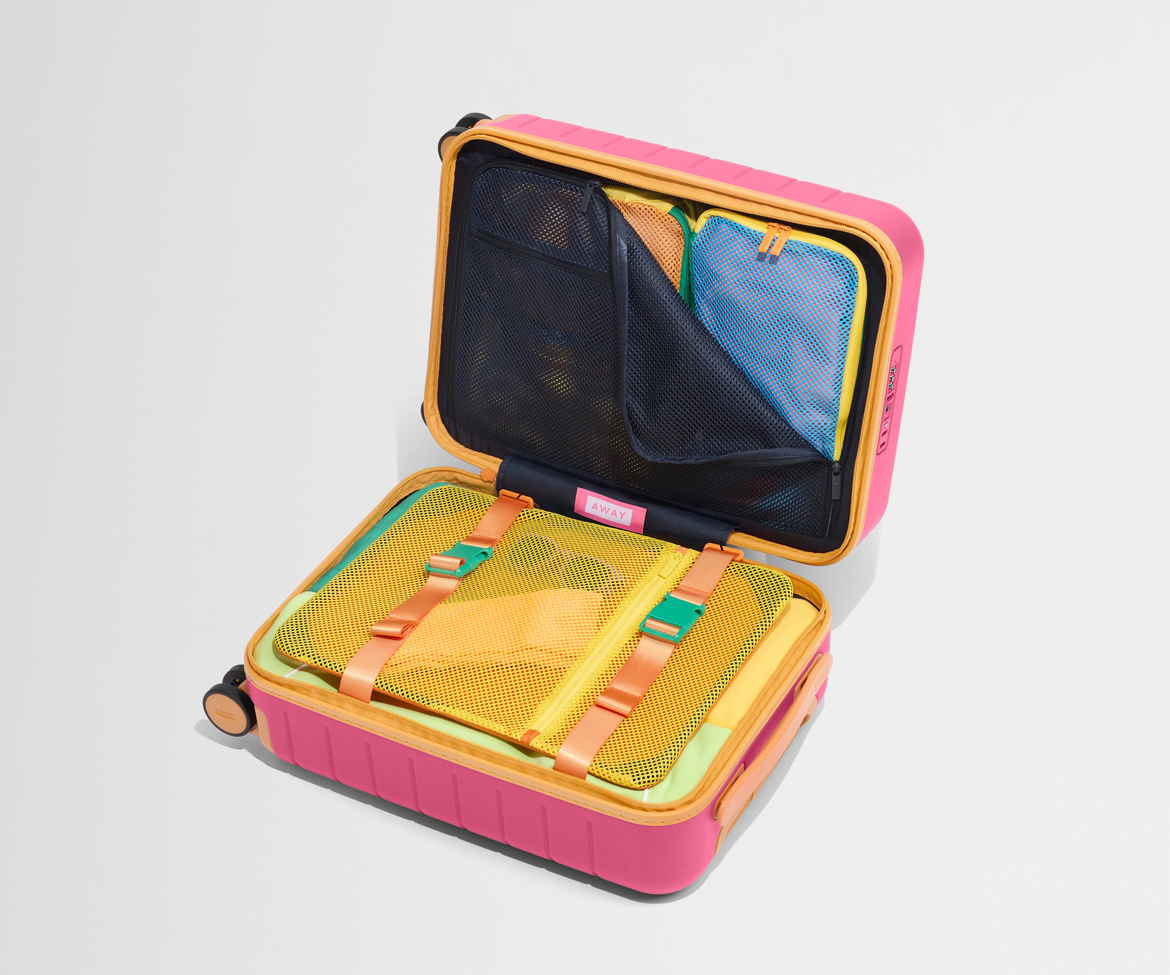 Kids Carry On Luggage in Cotton Candy Pink - Lightweight & Durable Travel Suitcase for Children's Airplane Trips & Family Vacations
