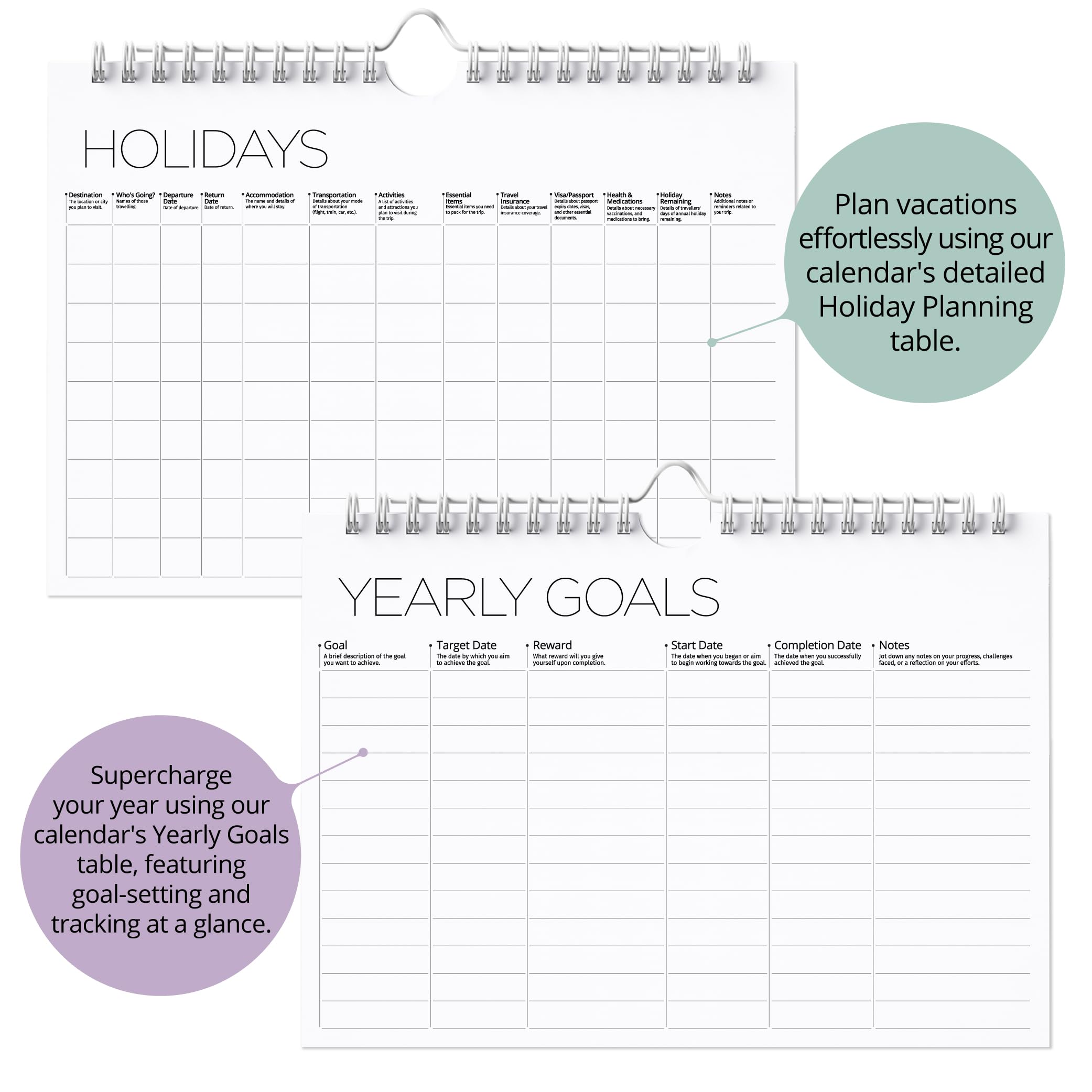 2025-2026 Wall Calendar | 18-Month Planner from July 2025 to June 2026 | Customizable Desk Calendar with Landscape Design | Perfect for Home, Office & School Organization