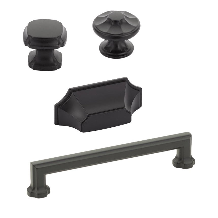 Matte Black Cabinet Knobs and Drawer Pulls - Elegant Hardware for Kitchen, Bathroom & Furniture - Modern Matte Finish for Dressers, Cabinets & Drawers