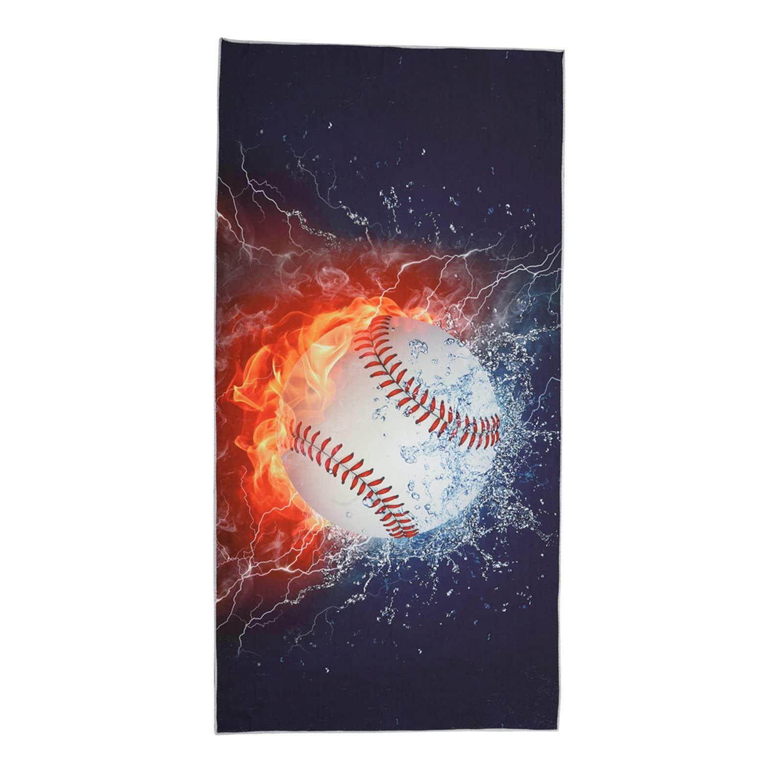 GONEBIN Microfiber Sand-Free Beach Towel - Super Absorbent & Quick Dry Lightweight Bath Towel for Women & Kids - Perfect for Beach, Pool, Travel & Yoga - Mask Print Design