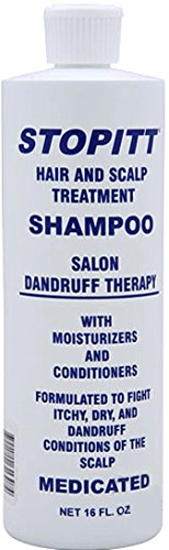 Stopitt Hair & Scalp Treatment Shampoo for Dandruff & Itchy Scalp - 16 oz (Pack of 9) - Sulfate-Free, Moisturizing & Soothing for Daily Hair Care at Home or Salon