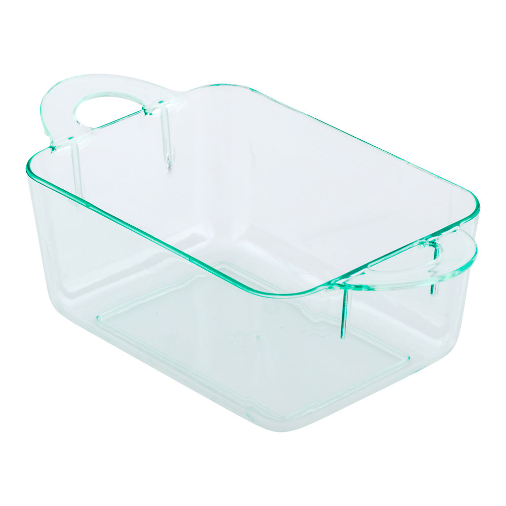 100-Pack 3 oz Rectangle Seagreen Plastic Ramekins with 100 Silver Mini Plastic Spoons - Perfect for Party Desserts, Catering, and Home Baking