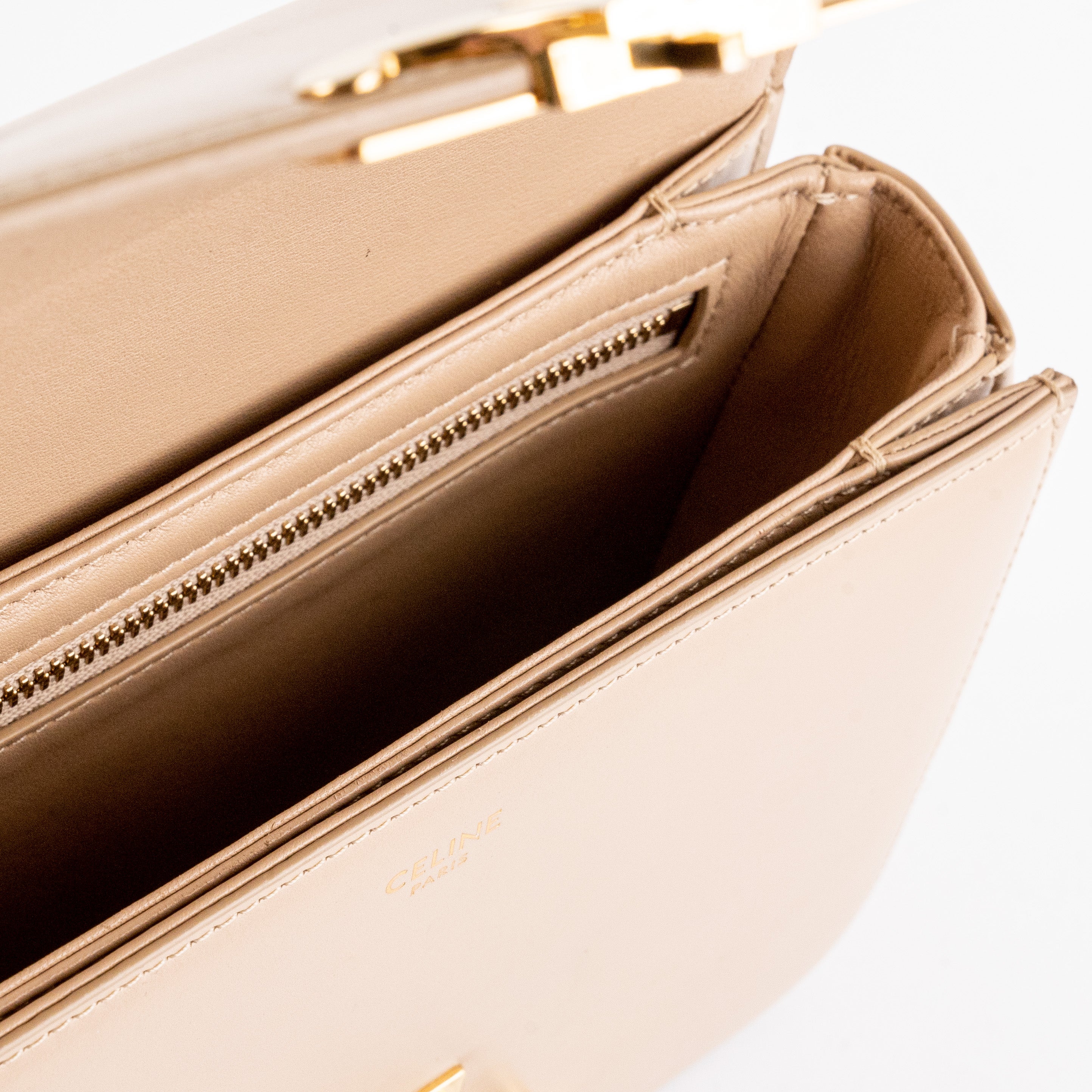 Celine Small Triomphe Box Bag - Genuine Leather Crossbody Purse for Women | Perfect for Work, Date Night & Everyday Use