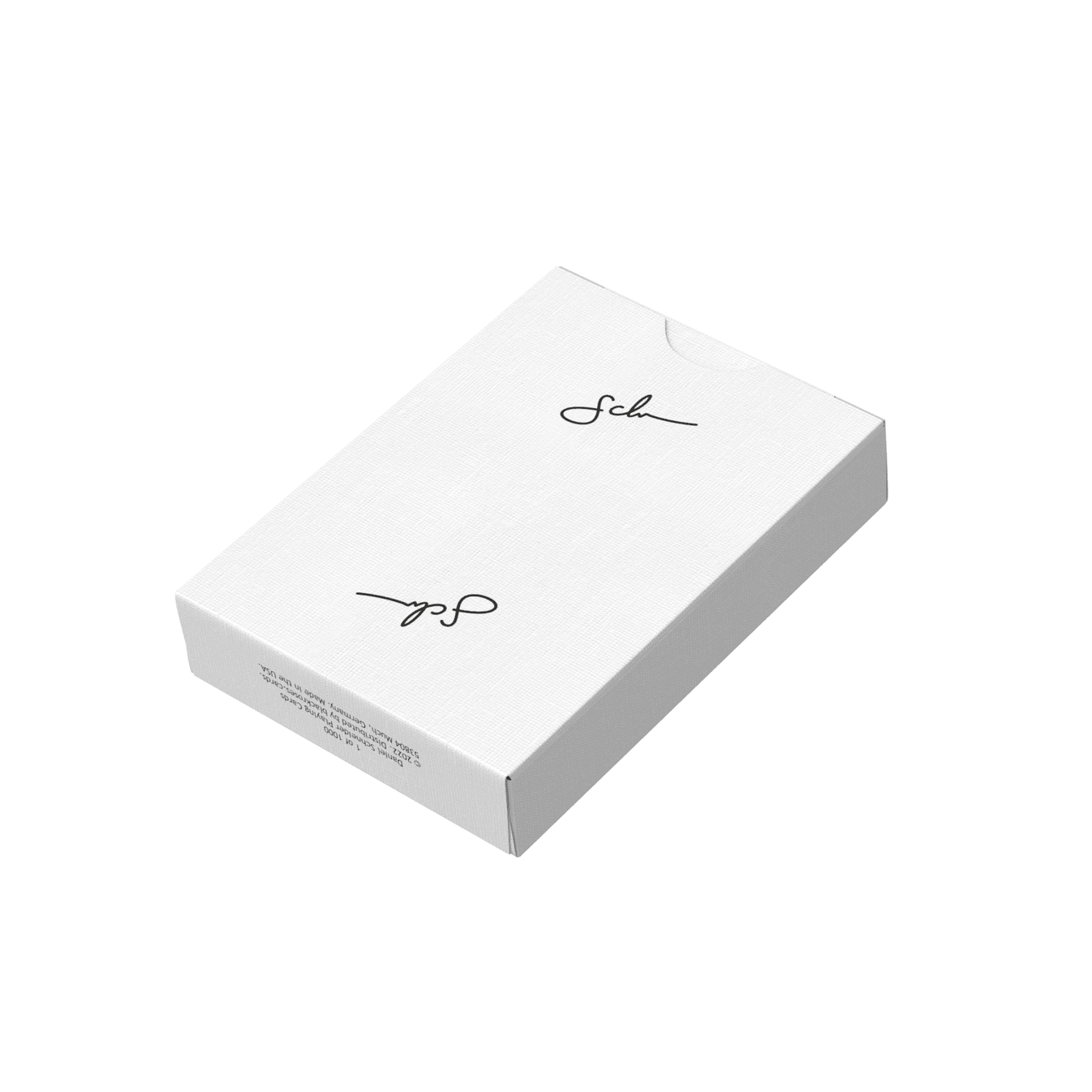Premium Daniel Schneider White Edition Playing Cards - Elegant Design for Magic Tricks, Poker Games & Collectors | Perfect for Cardistry, Gifts & Professional Use