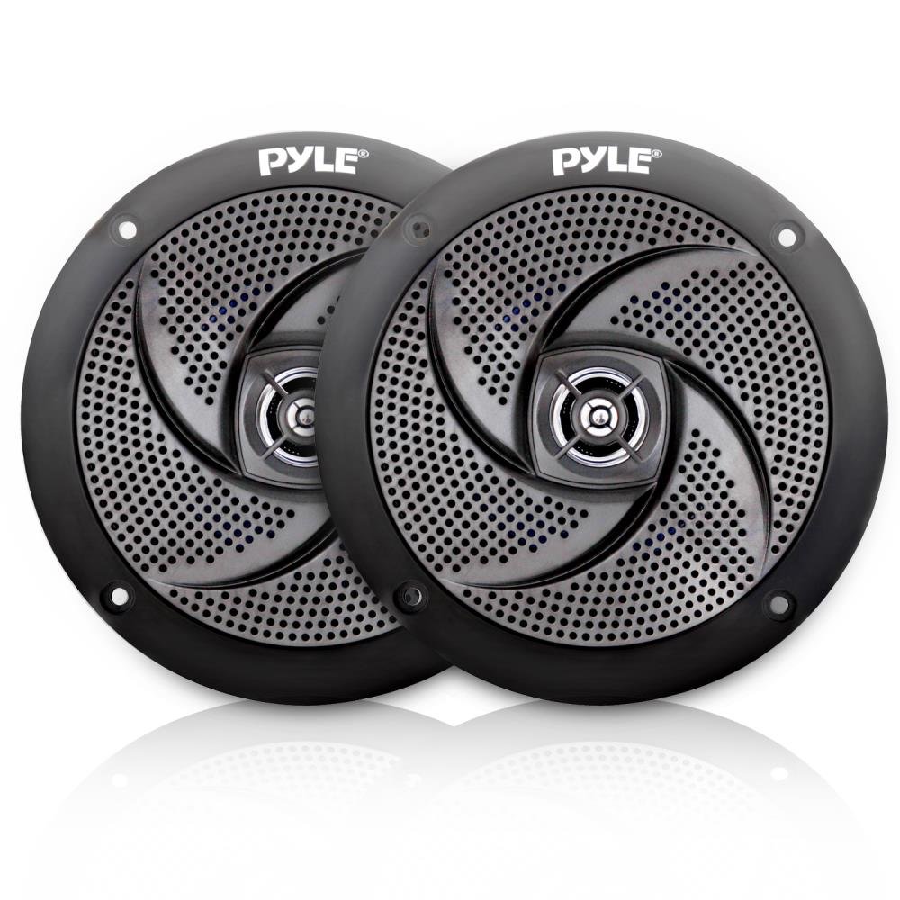 Pyle 5.25 Inch Marine Speakers with Bluetooth Stereo Radio - Waterproof Outdoor Audio System for Boats, RVs, Pool Parties & Beach