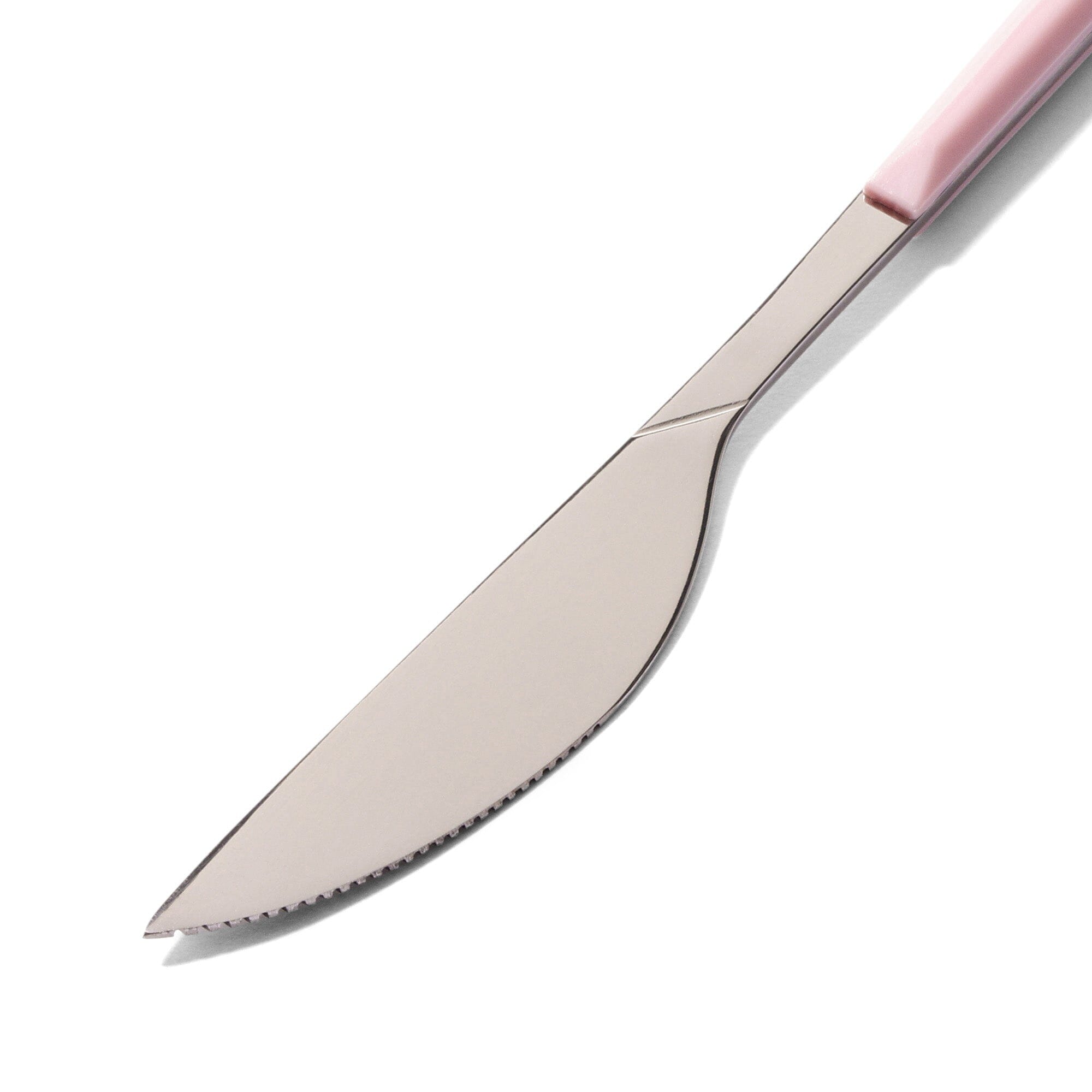 Pink Color Handle Dinner Knife - Stainless Steel Cutlery Set for Formal Dining, Restaurant & Home Kitchen Use