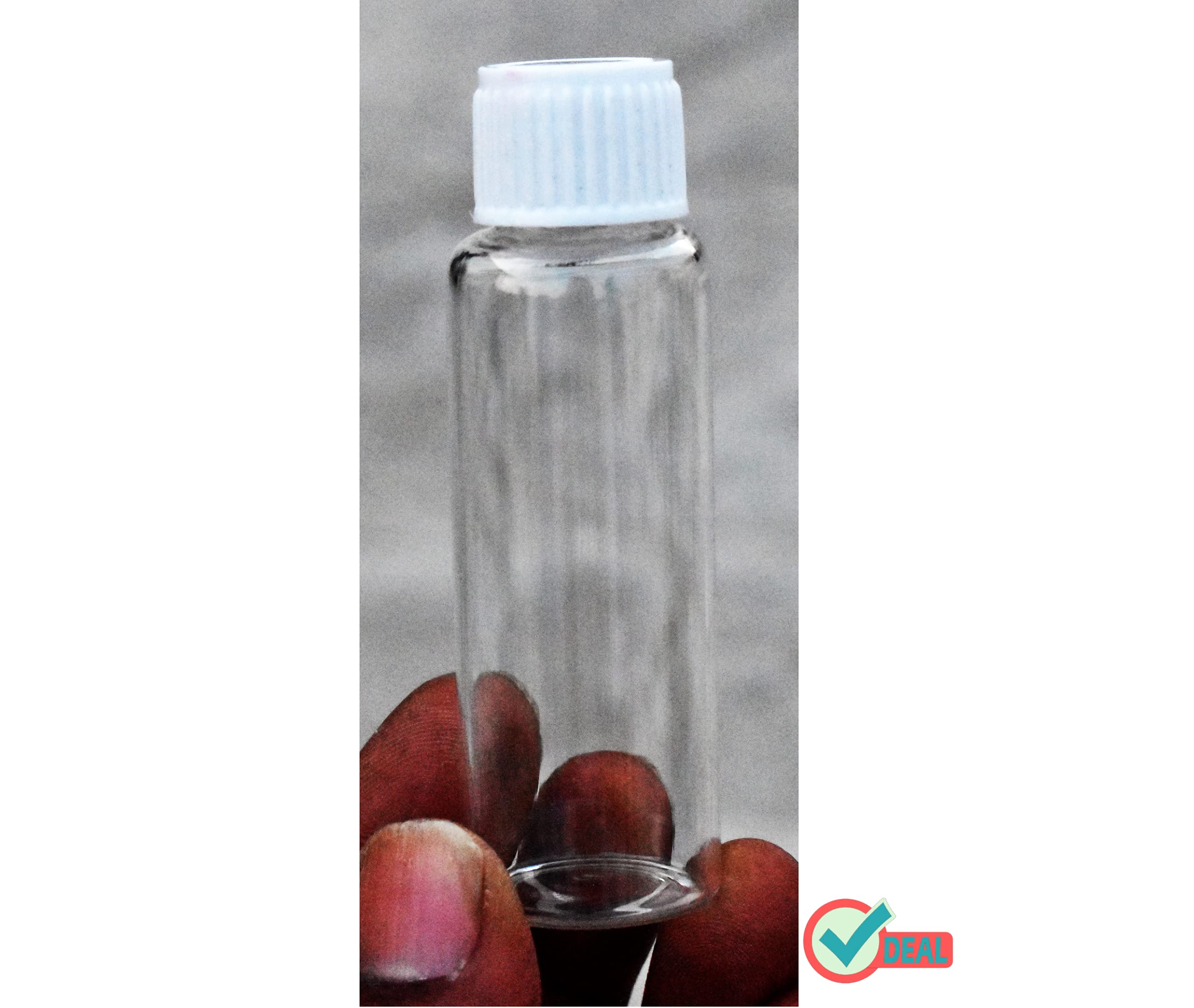 RITEDEAL 30ml Clear Glass Dropper Bottles (Pack of 10) - Type 1 Neutral Glass Essential Oil Storage Bottles with Leak-Proof White Screw Caps & Dropper Plugs - Perfect for DIY Essential Oils, Liquid Supplements, and Skincare Products