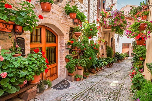 Lantern Press Umbria Italy Street Scene - Small Italian Town Photography A-91554 - 24x36 Wrapped Canvas Wall Art - Perfect for Living Room, Bedroom & Office Decor