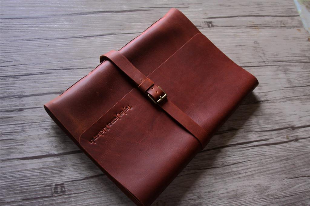 Personalized Leather Retirement Memory Book Photo Album - Custom Engraved Gift for Retirement Party, Coworker, Boss - Perfect for Preserving Memories & Celebrating Milestones