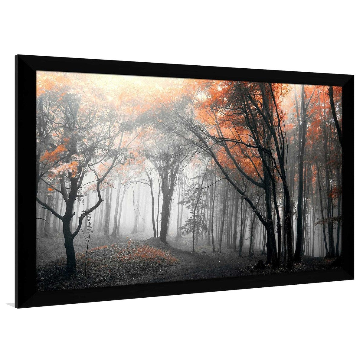 46 Autumn Woods Landscape Print on Acrylic - Premium Wall Art Decor for Living Room, Bedroom & Office - Nature Photography by PhotoINC Studio