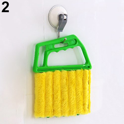 Loinhgeo Microfiber Venetian Blind Cleaner - 13.5x16cm Window Shutter Duster Brush for Dusting & Conditioning (Orange) - Perfect for Home, Office & Car Window Cleaning