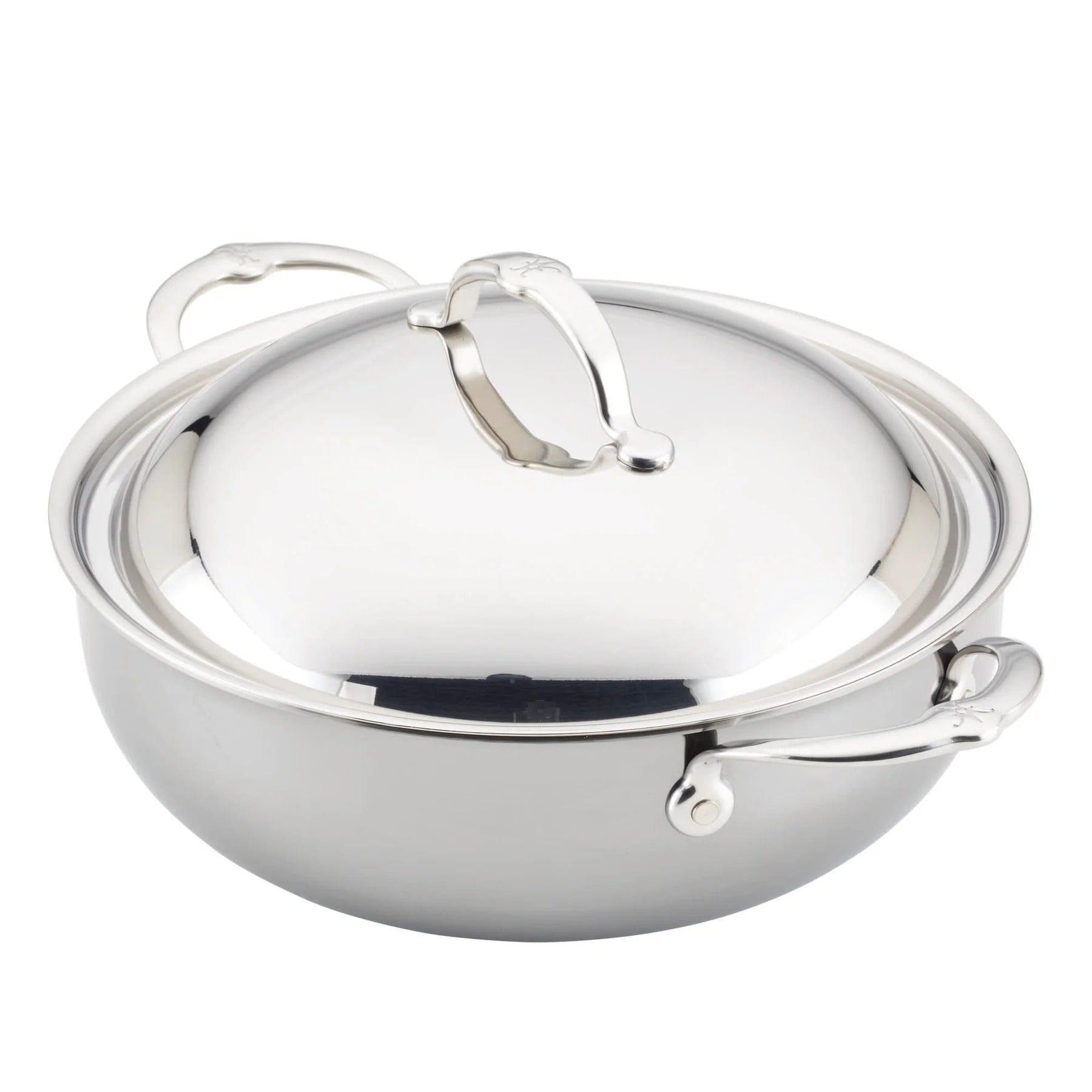 Hestan Nanobond 5-Quart Dutch Oven with Dome Lid - Premium Enameled Cast Iron Cookware for Braising, Baking & Slow Cooking