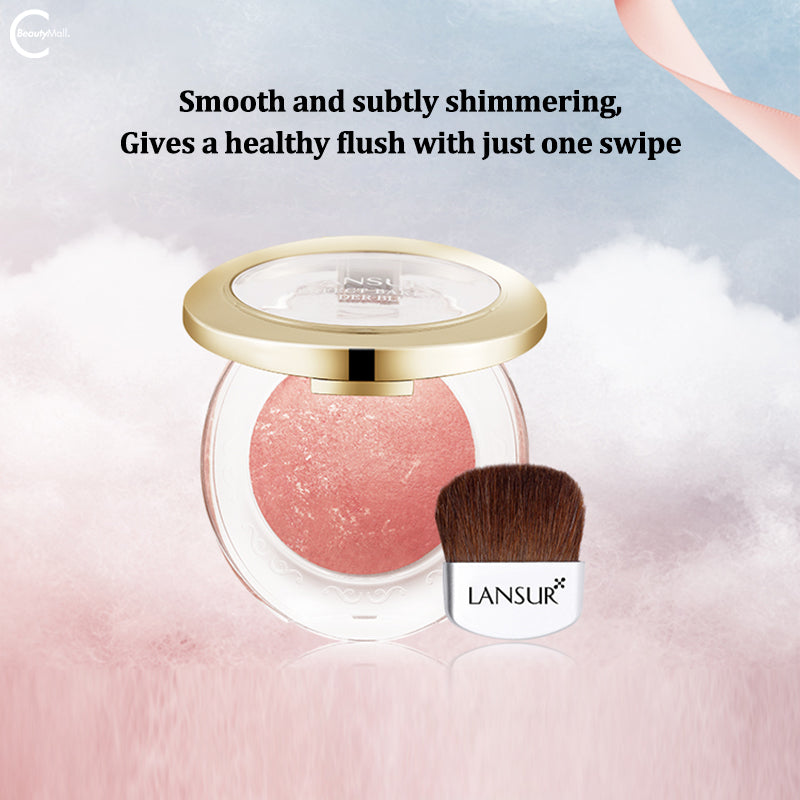 LANSUR Perfectly Baked Blush - Long Lasting Matte & Shimmer Blush for Cheeks - Natural Flush Makeup for Day & Night - Ideal for Everyday Wear, Date Night & Special Occasions