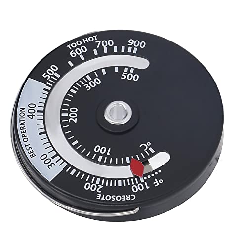High Precision Magnetic Stove Thermometer - Oven & Fireplace Temperature Gauge (0-500°C) - Perfect for Cooking, Baking, BBQ & Home Heating Safety
