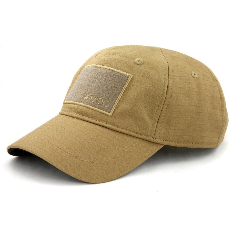Wazoo Survival Gear Patch Cache Cap™ - Tactical Military Hat with Velcro for Morale Patches - Perfect for Outdoor Adventures, Hiking, and Military Enthusiasts