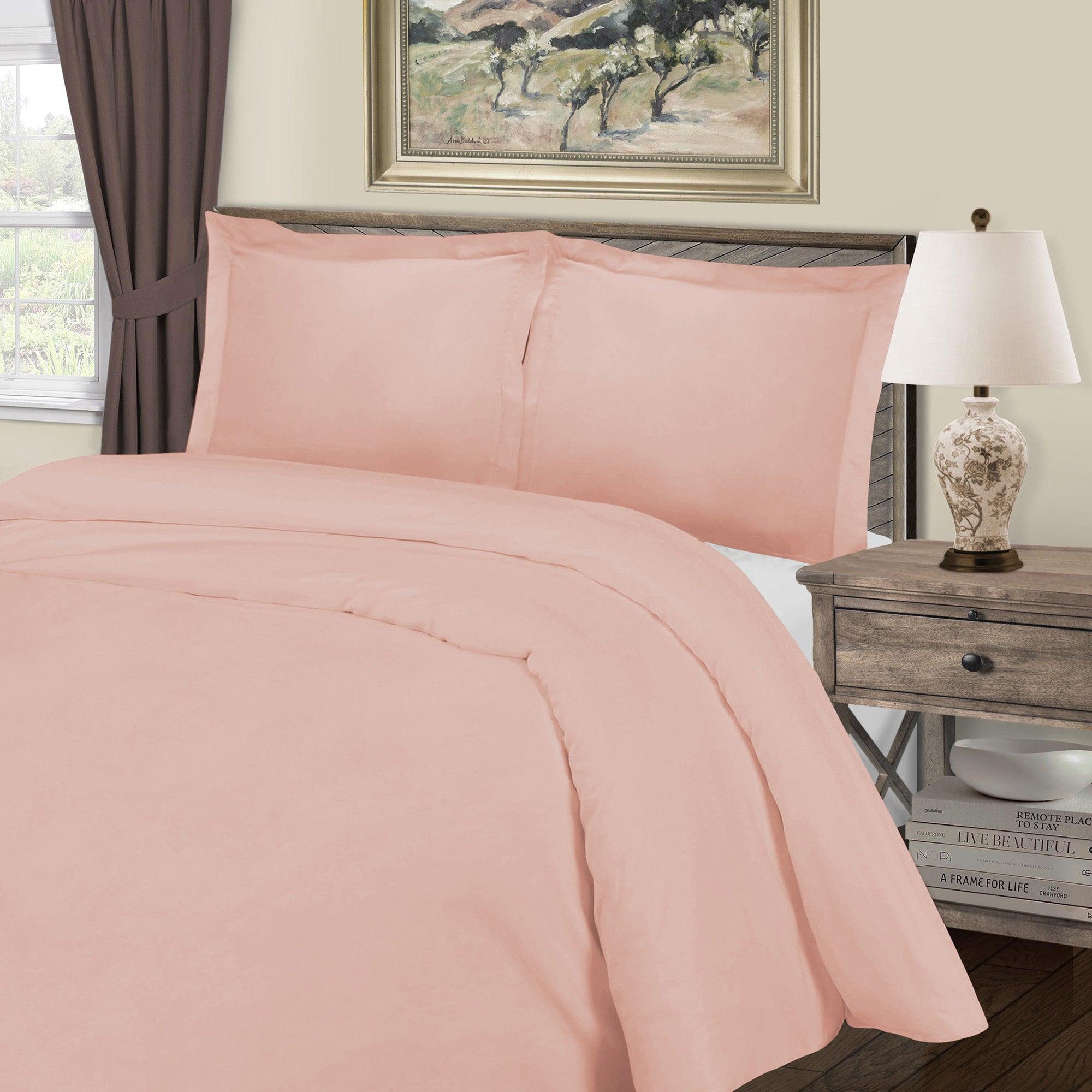 Luxury 1000 Thread Count Cotton Rich Solid Duvet Cover Set - King Size Bedding for Ultimate Comfort & Softness - Perfect for Master Bedrooms, Guest Rooms & Hotels