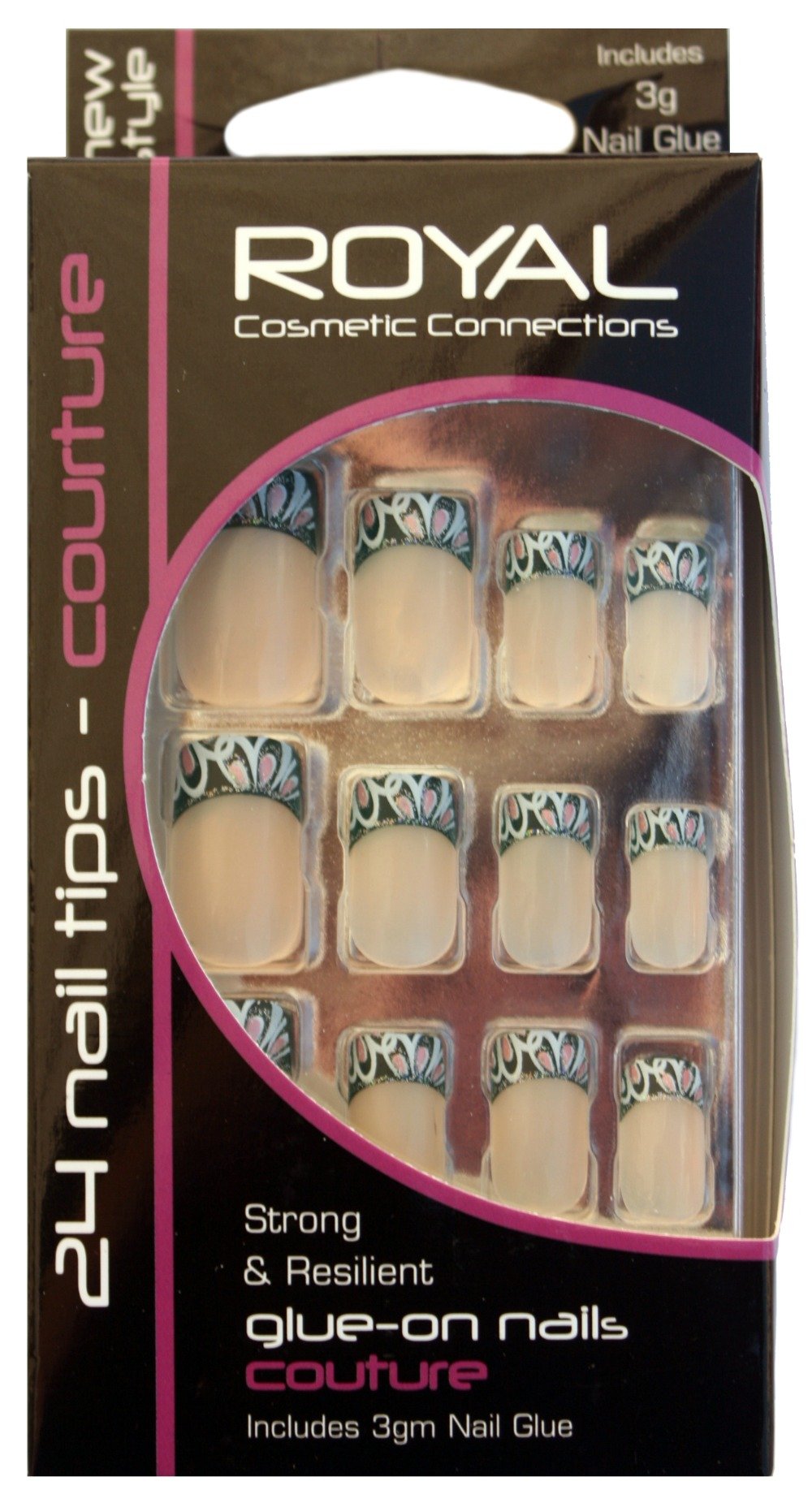 Royal Couture Press-On Nails | Luxury False Nails with Glue | Perfect for Parties, Weddings & Special Occasions