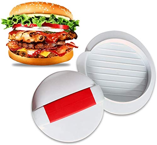 Non-Stick Plastic Burger Press - 4.5 Inch Round Hamburger Patty Maker for BBQ, Grilling & Stuffed Sliders | Perfect Kitchen Gadget for Homemade Burgers, Backyard Cookouts & Outdoor Barbecues