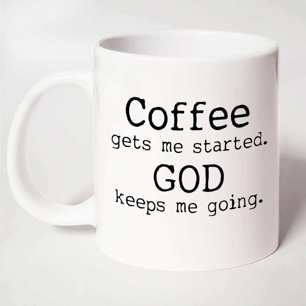 Christian Coffee Mug with Bible Verse - Inspirational Easter Gift for Her or Him - Perfect for Morning Devotions & Daily Encouragement