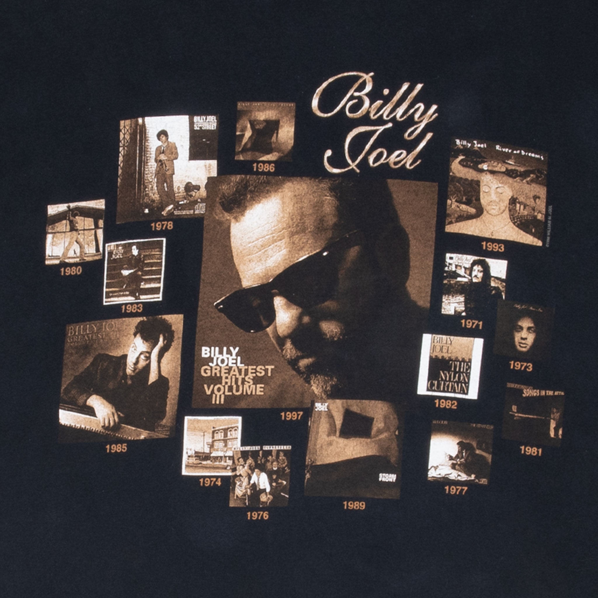 Vintage Billy Joel 1998-1999 Tour T-Shirt XL - Classic Rock Band Merchandise for Concerts & Music Fans