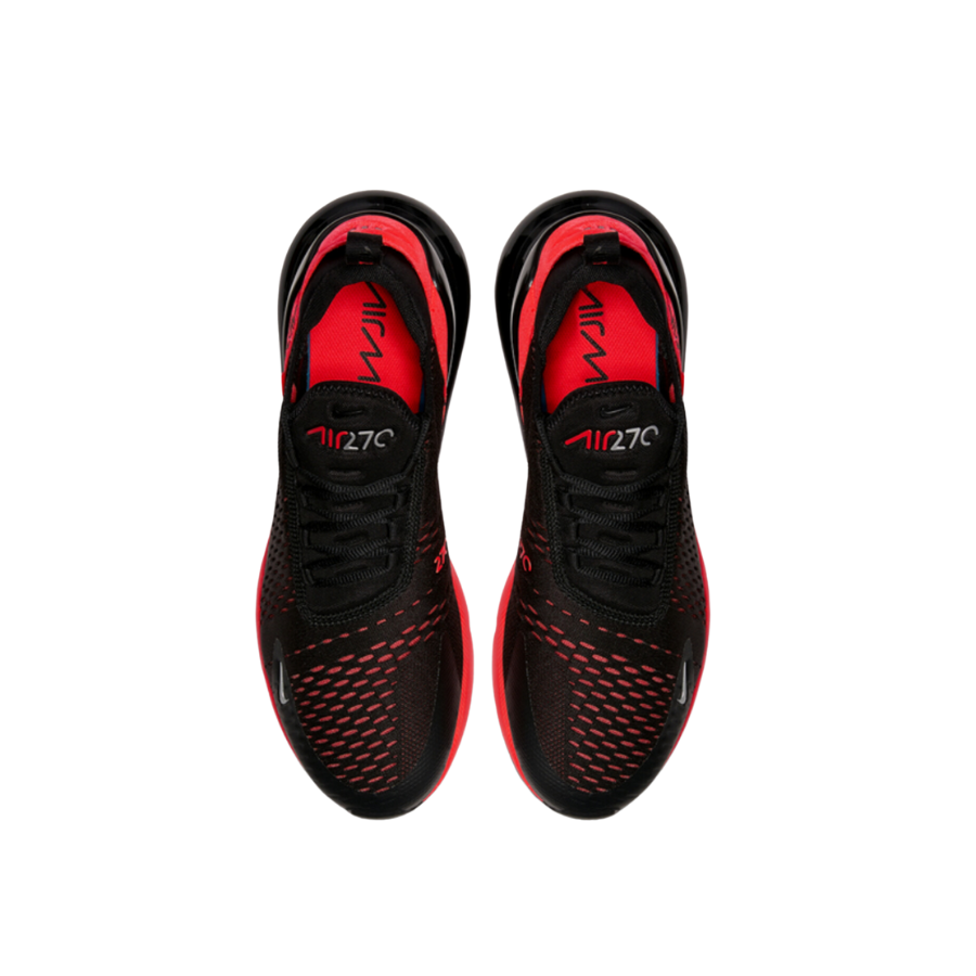 Nike Air Max 270 Men's Running Shoes - Black/Metallic Silver/Red | Cushioned Comfort for Jogging, Gym Workouts & Casual Wear