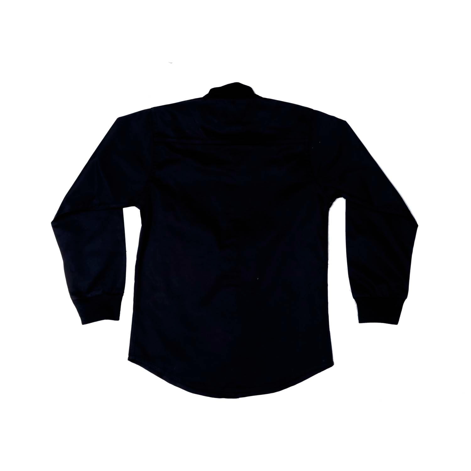 Stylish Black Baseball Collar Dress Shirt for Men | Trendy Office & Casual Wear | Perfect for Work, Parties & Date Nights
