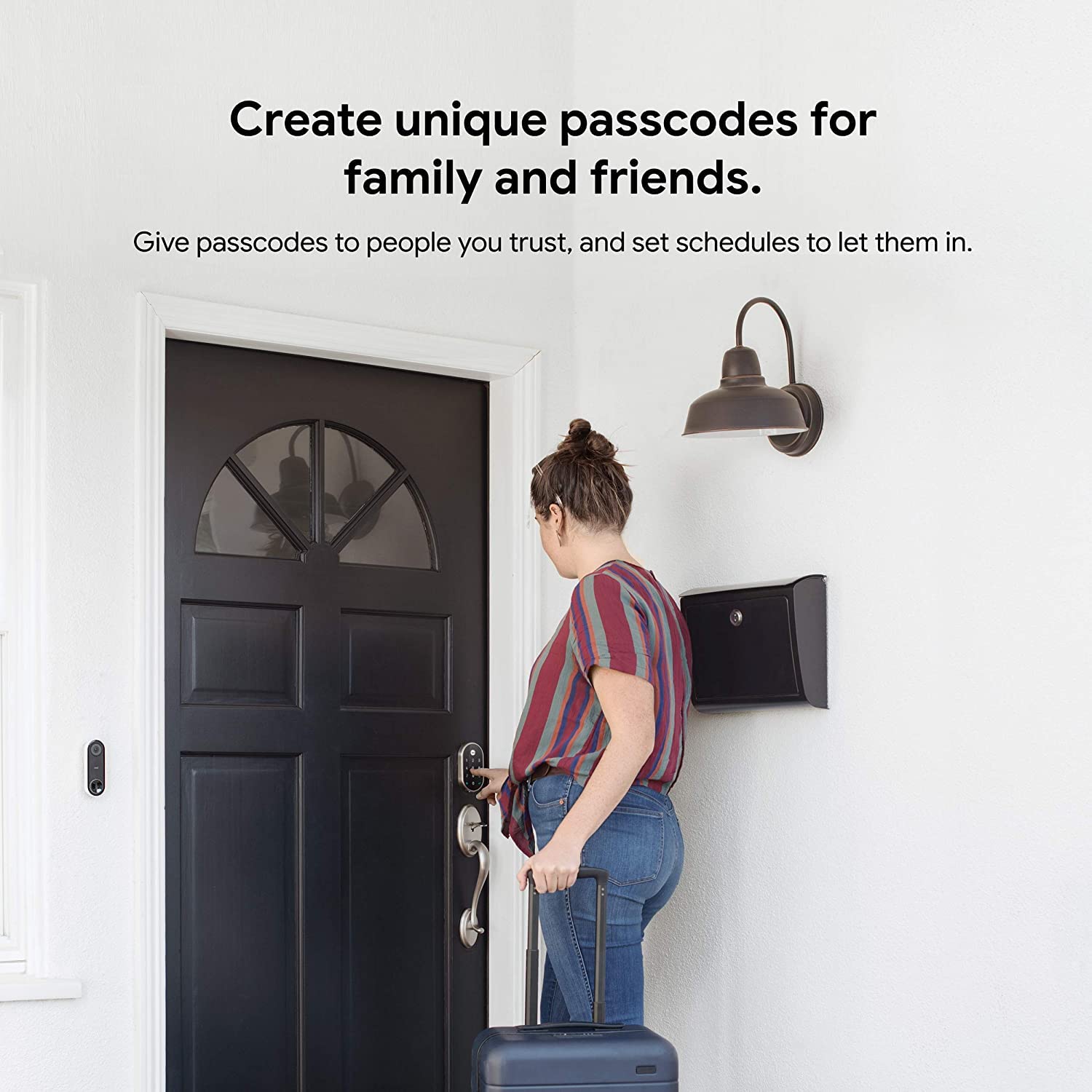 Google Nest x Yale Smart Lock - Keyless Entry Deadbolt with Tamper-Proof Keypad | Front Door Security | Compatible with Nest Secure Alarm System | Satin Nickel (Renewed) | Ideal for Smart Homes & Vacation Rentals
