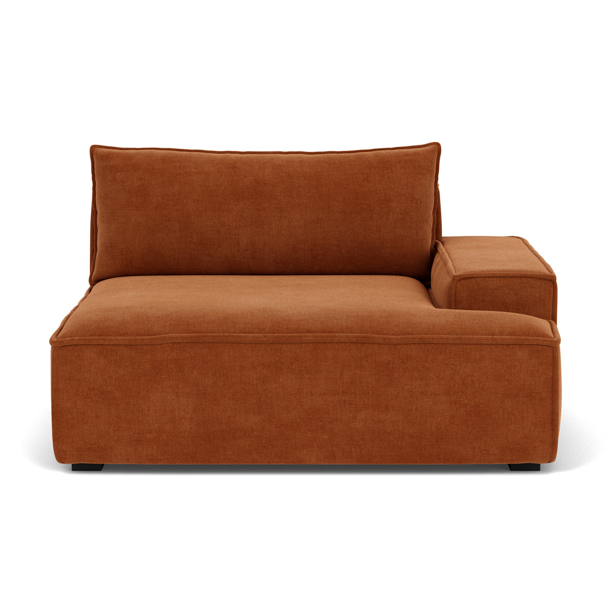 Daphne Fabric 1-Seater Right Arm Modular Sofa - Compact Modern Living Room Furniture for Small Spaces & Apartments