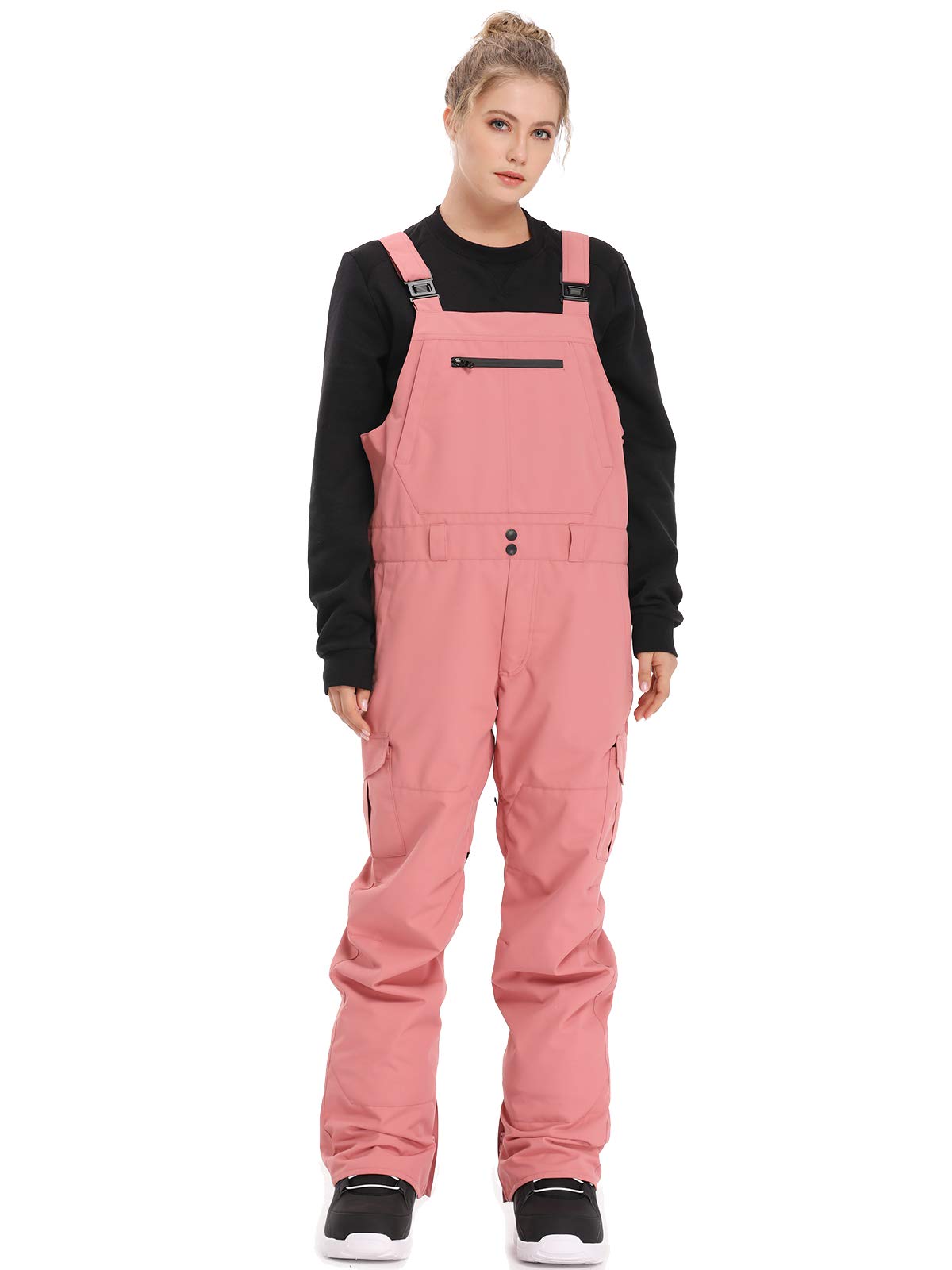 BUMDEEP Women's & Men's Adjustable Snow Bib Overalls - Windproof Waterproof Ski Pants with Insulation for Warmth | Perfect for Skiing, Snowboarding & Winter Outdoor Activities