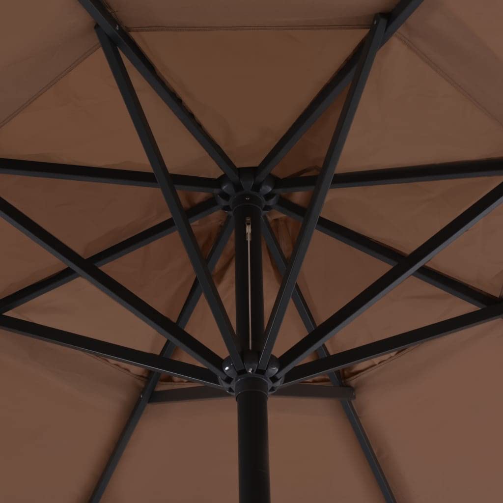 Premium Outdoor Patio Umbrella with Portable Base - Heavy Duty Market Umbrella for Garden, Deck, Poolside & Beach | UV Protection & Wind Resistant | Perfect for Backyard, Restaurant and Outdoor Dining Areas