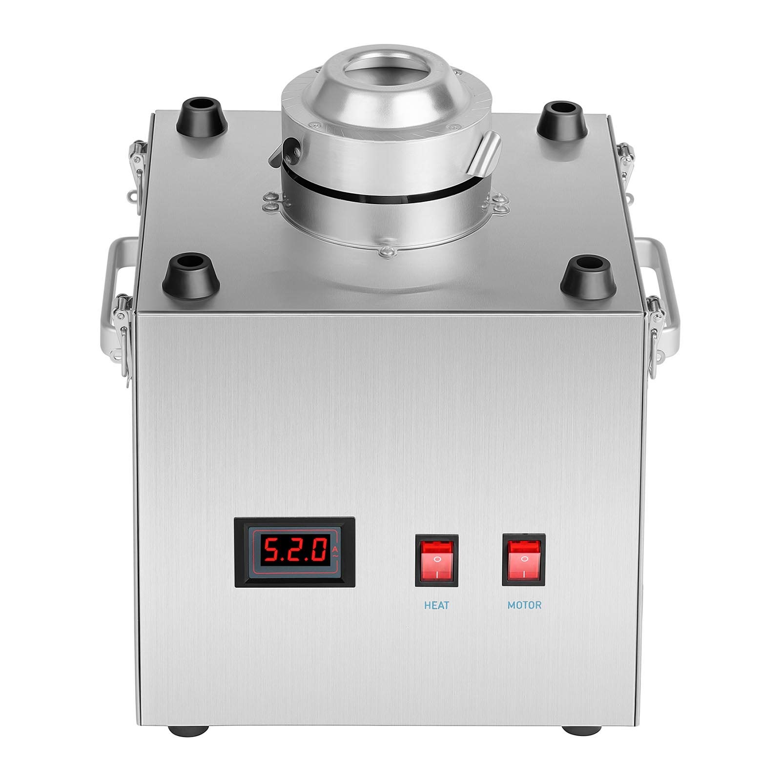 Royal Catering RCZK-1030-W Professional Cotton Candy Machine (52 cm Diameter, 1030W, 1 Unit/30 Seconds, Stainless Steel) - Perfect for Parties, Carnivals, and Events