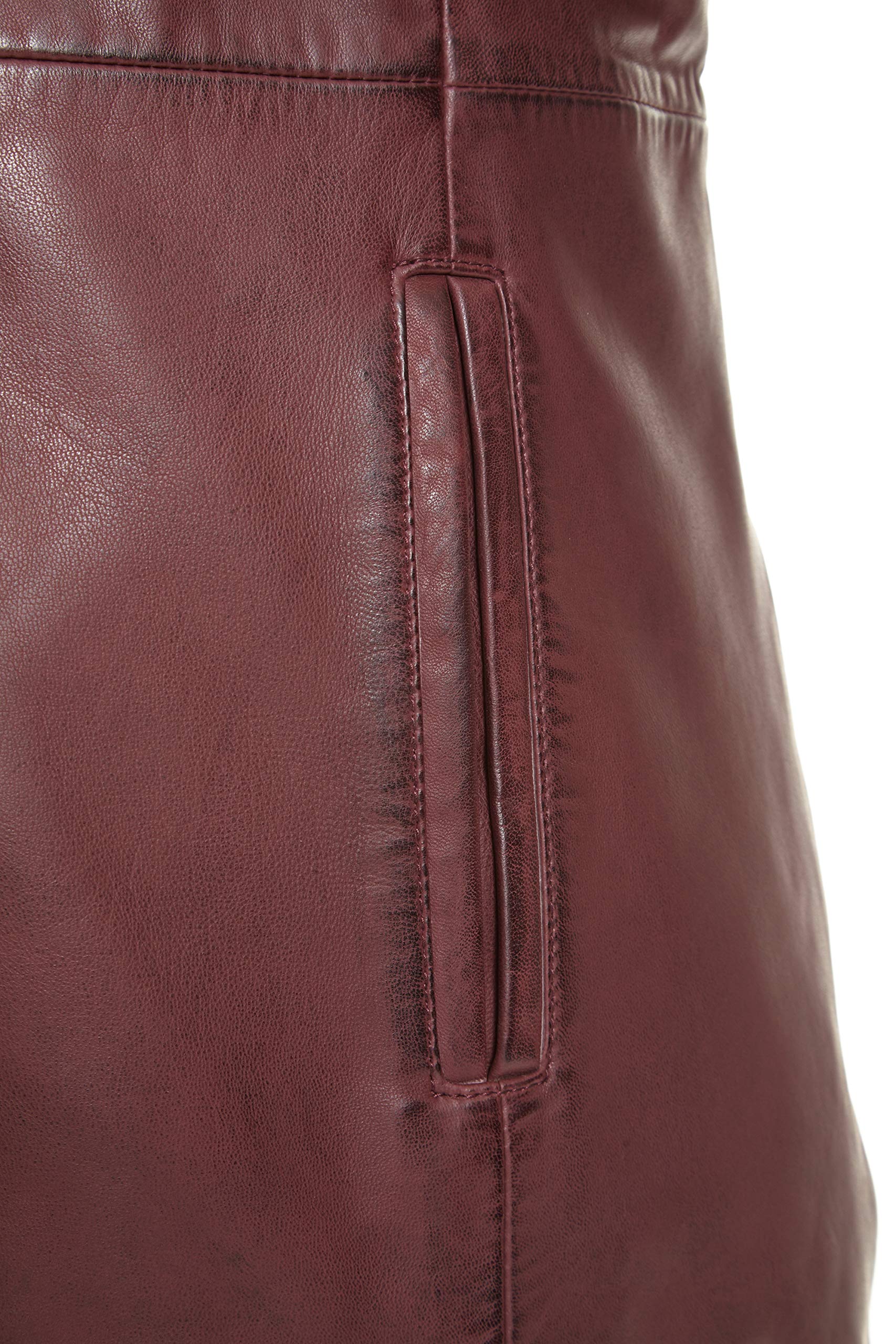 Women's Stylish Leather Button Front Hipster Pants - Comfortable & Fashionable High Waisted Trousers for Casual Wear, Office, and Night Out