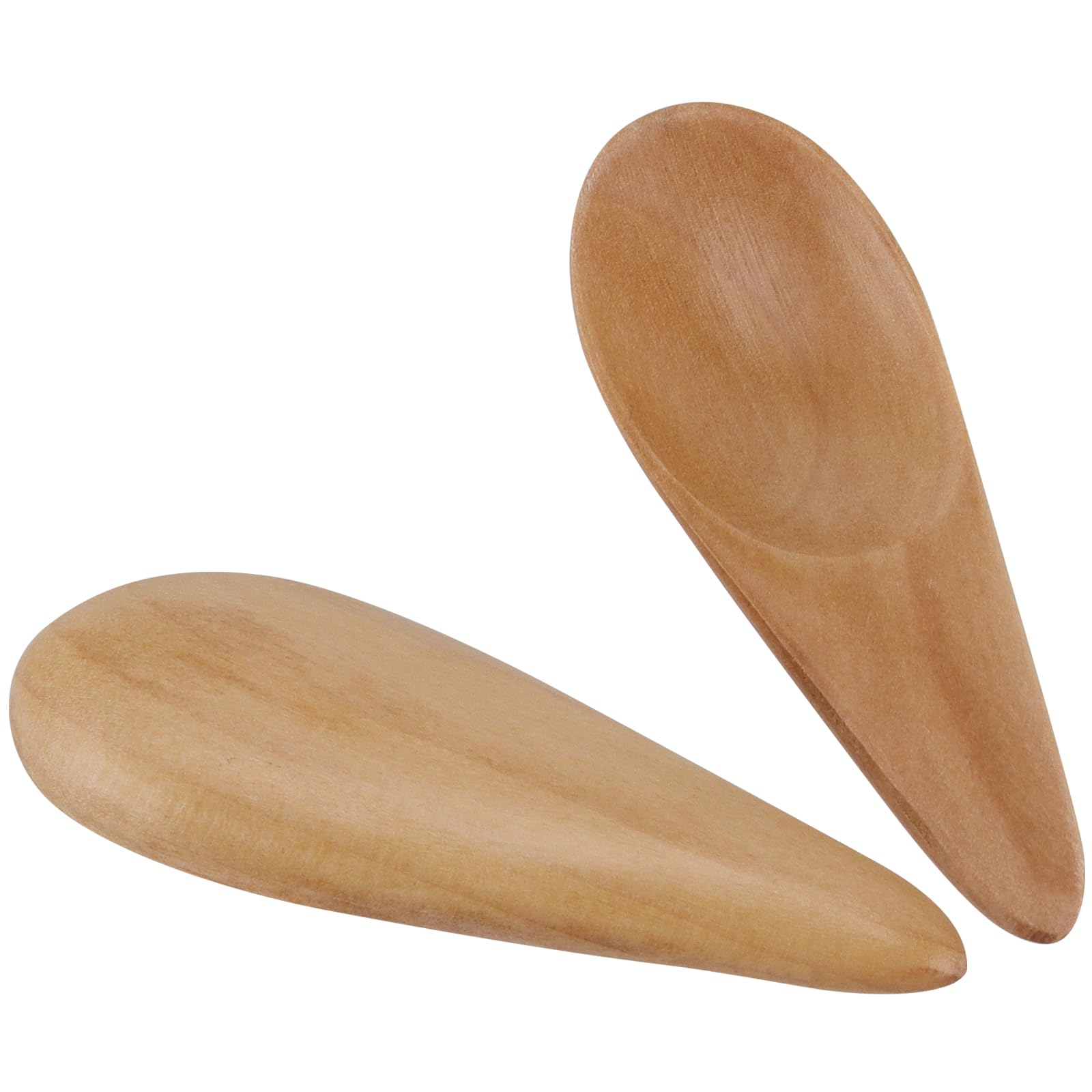 HAKZEON 20-Pack 2.76 Inch Mini Wooden Salt Scoops - Small Wooden Spoons for Spice Jars, Short Handle Salt Spoon, Tiny Wooden Spice Scoops for Loose Tea, Candy & Coffee - Perfect for Kitchen, Baking & Tea Brewing