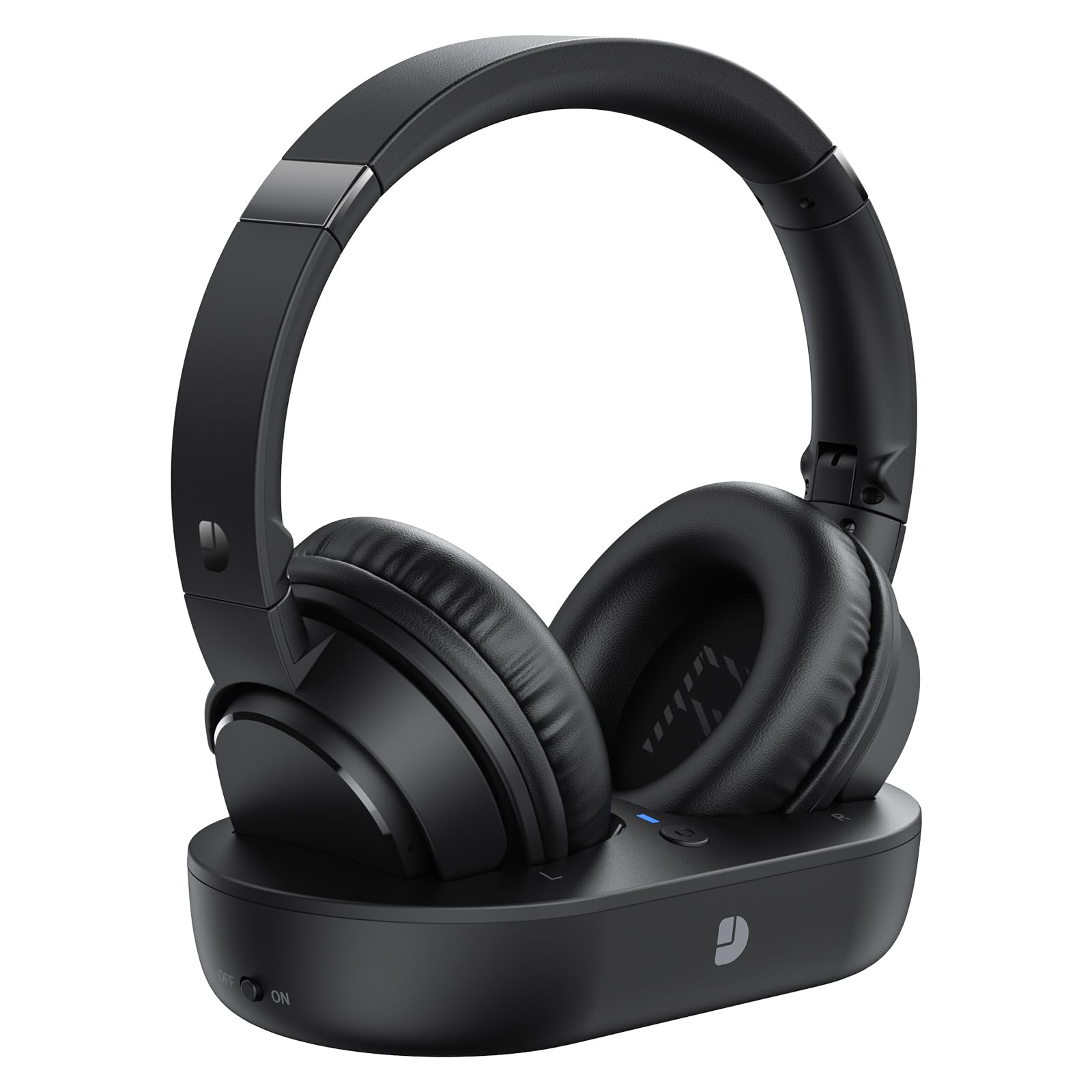 **Wireless Headphones for Seniors with Bluetooth 5.0, 65Hrs Battery Life, Audio Sync & Charging Base – Comfortable TV Headphones for Elderly & Parents – Perfect for Watching TV, Listening to Music & Relaxing at Home**