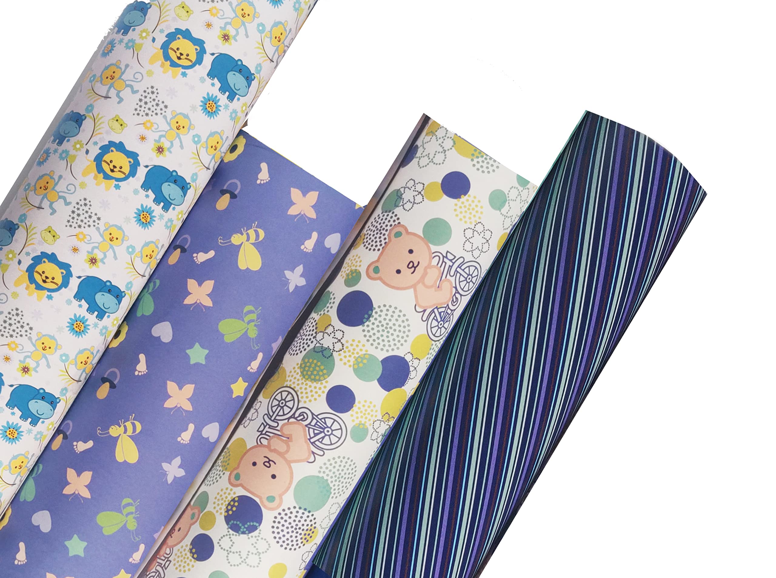 Premium Gift Wrapping Paper Set - 16 Sheets 12x18 Inches, Assorted Patterns with Ribbons for Birthday, Christmas, Wedding Presents - Elegant Present Wrapping for All Occasions