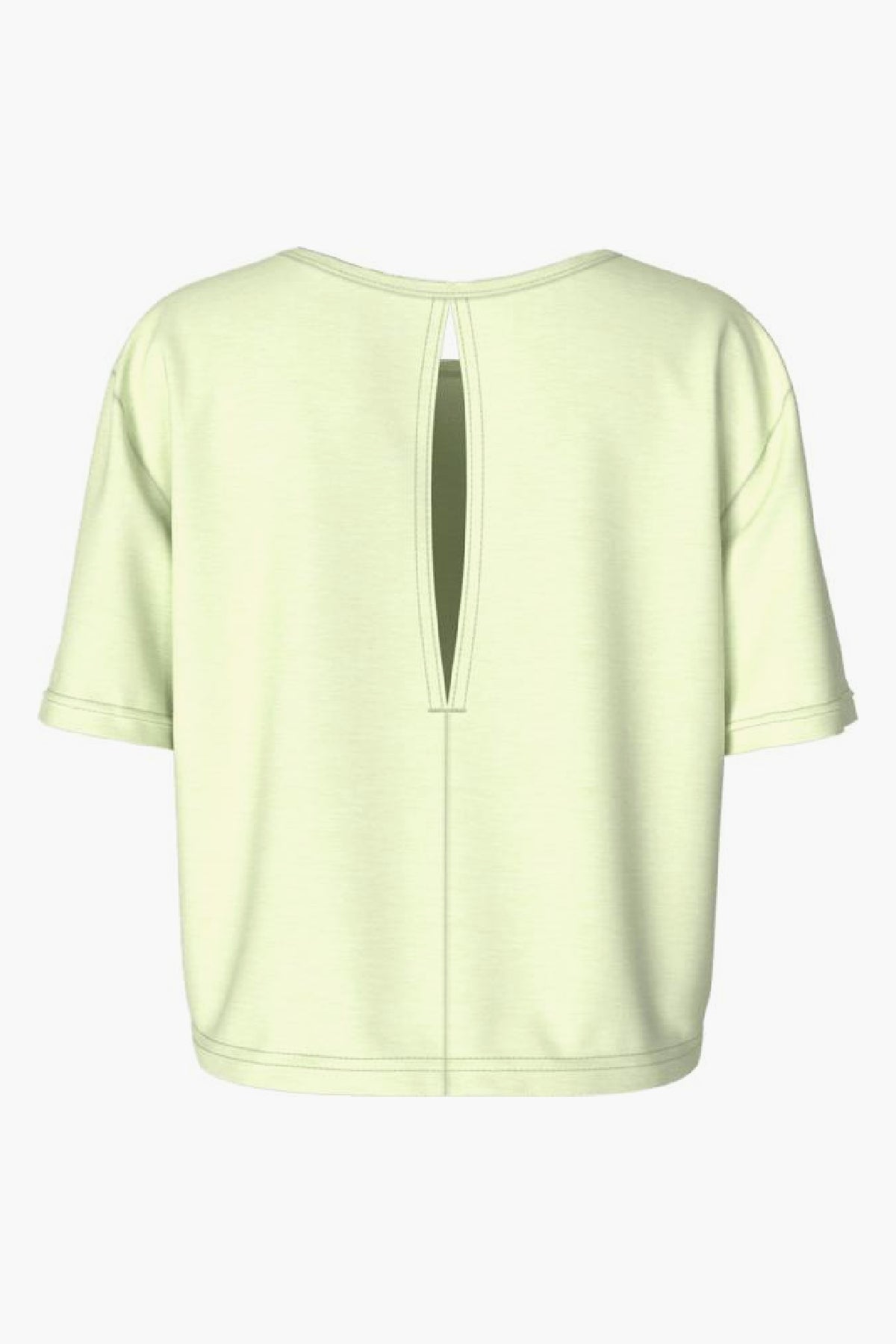 The North Face Girls' Boxy Fit Sports T-Shirt in Lime Cream - Perfect for Outdoor Activities, School & Casual Wear