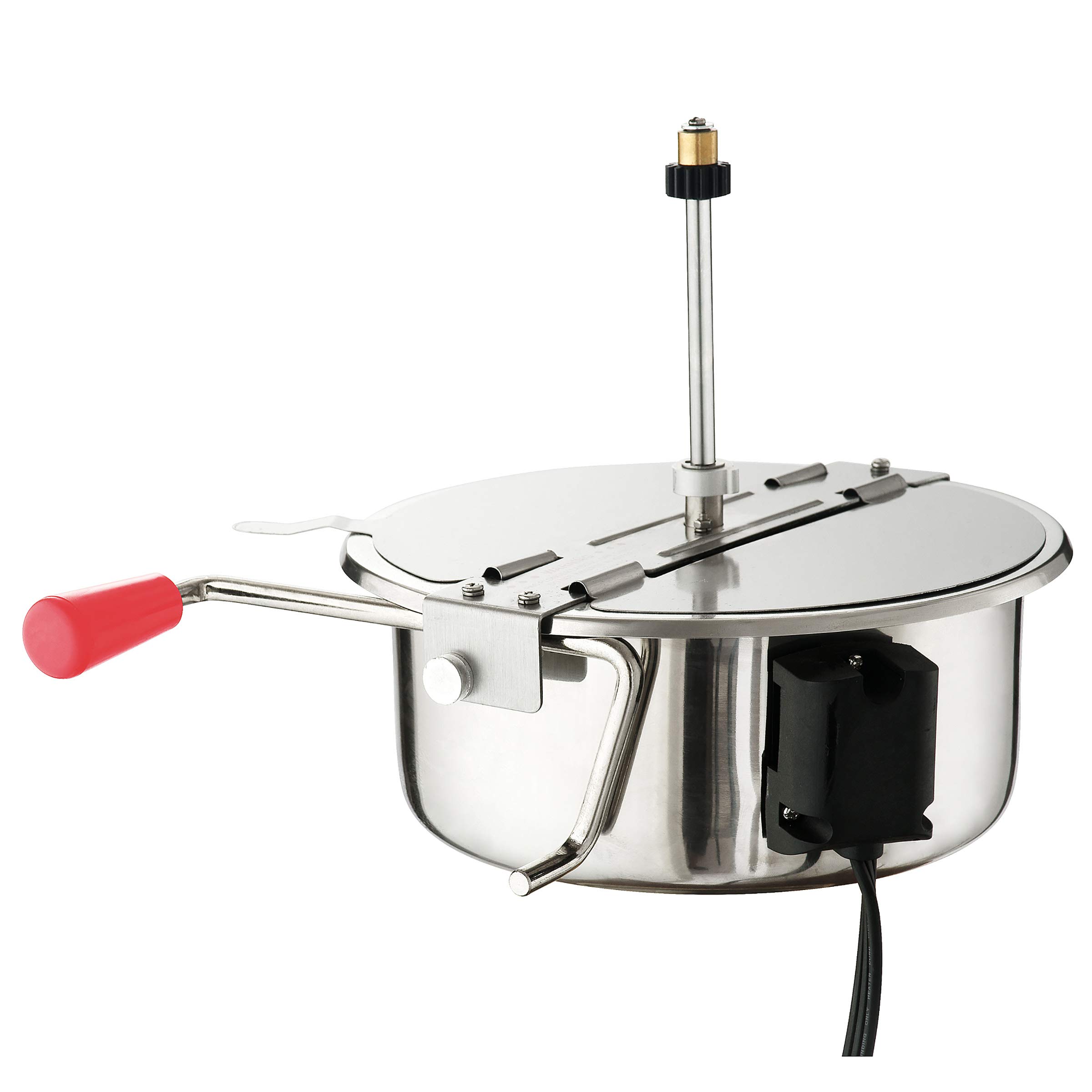 Great Northern Popcorn 8oz Commercial Popcorn Machine with Cart - Stainless Steel Kettle, Warming Light & Accessories for Movie Nights, Parties & Concessions (Blue)