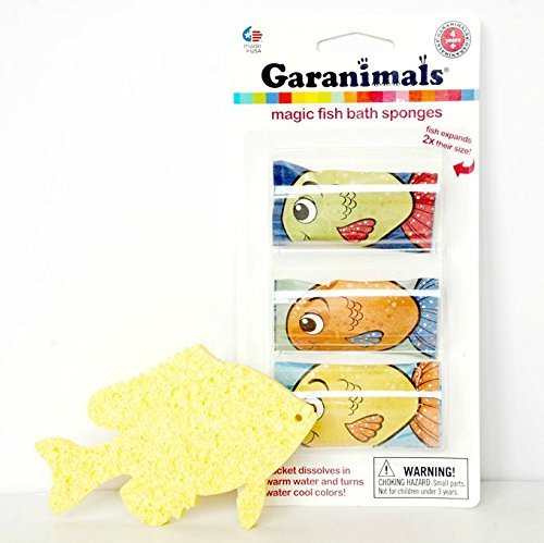 Magic Fish Bath Sponges for Kids - Soft Exfoliating Shower Sponge with Fun Fish Design - Perfect for Bath Time, Baby Care & Sensitive Skin