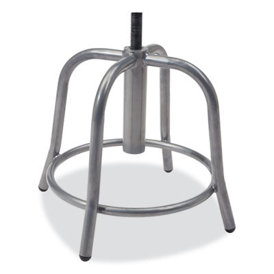 NPS 6800 Series Heavy Duty Height Adjustable Metal Swivel Stool - 300 lb Weight Capacity - Perfect for Office, Workshop, Kitchen & Industrial Use