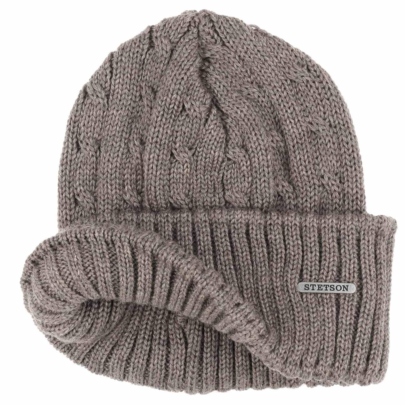 Stetson Georgia Wool Knit Hat with Cuff - Warm Winter Beanie for Men & Women - Perfect for Skiing, Hiking, and Outdoor Activities
