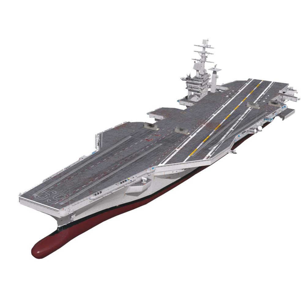1:700 Scale USS Dwight D Eisenhower CVN-69 Aircraft Carrier Plastic Model Kit - 18.7