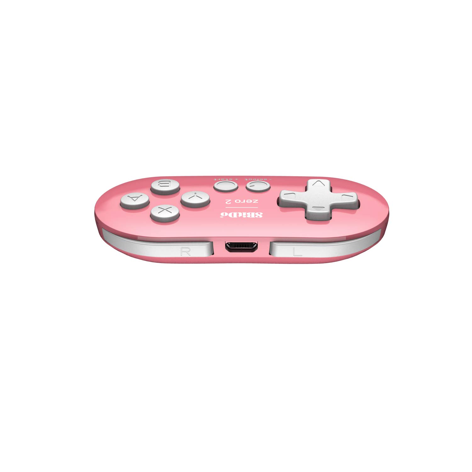 8Bitdo Zero 2 Bluetooth Gamepad - Ultra Compact Keychain Controller for Nintendo Switch, Windows PC, Android, macOS & Raspberry Pi (Pink) | Portable Gaming for Travel, Commute & Retro Arcade Play