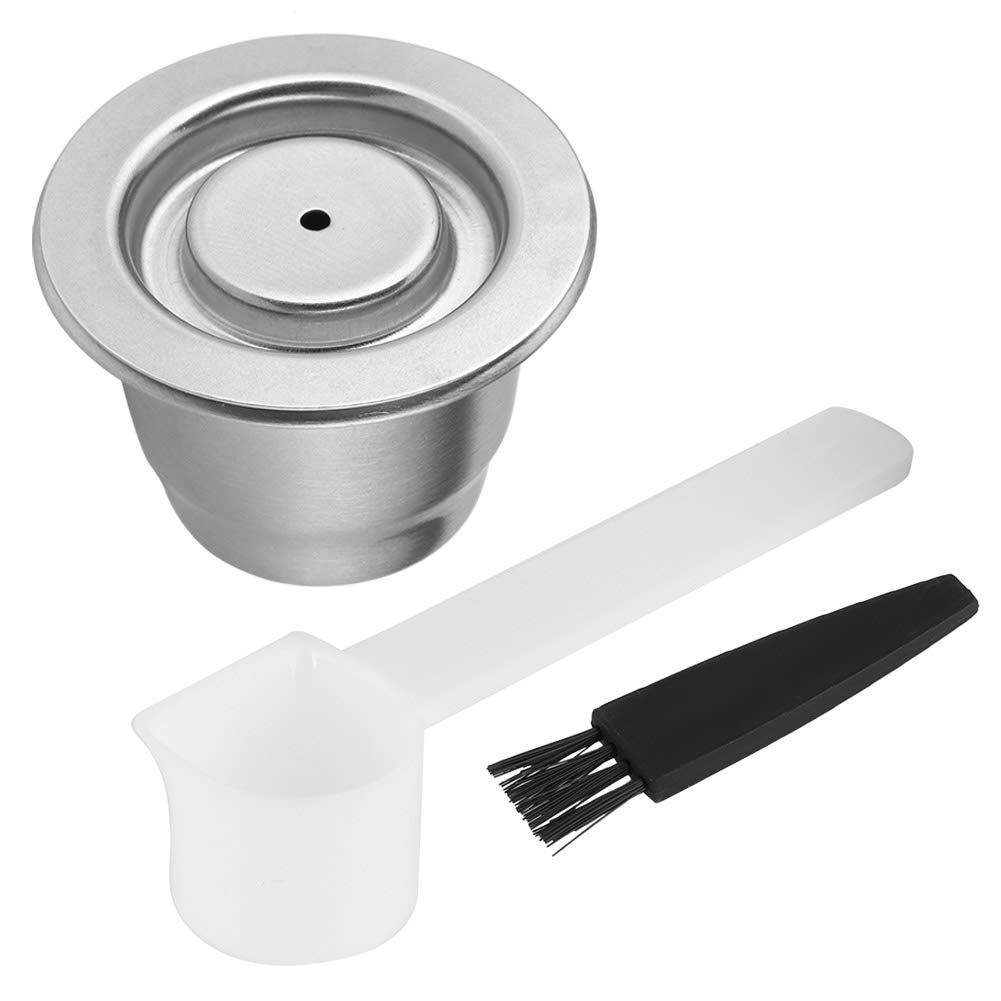 Refillable Stainless Steel Coffee Capsules for Nespresso Machines - Reusable & Eco-Friendly Coffee Pods - Perfect for Home, Office, and Travel Use